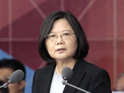 La presidenta de Taiw&aacute;n, Tsai Ing-wen, en una foto de archivo tomada a principios de octubre.