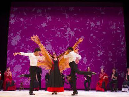 Un momento de &#039;Im&aacute;genes&#039;, del Ballet Flamenco de Andaluc&iacute;a.