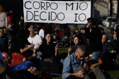 Manifestantes en Roma, este sábado.