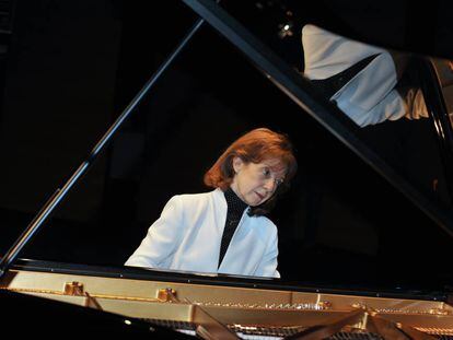 La pianista francesa Anne Queffélec, durante un concierto en Nantes, en una imagen de archivo. 
