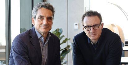 Juan Baixeras, director general de Audible en España e Italia, y Matthew Gain, vicepresidente senior de Audible en Europa