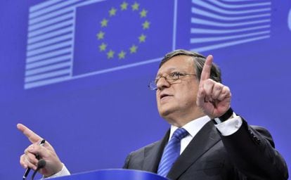 El presidente de la Comisión Europea, Durão Barroso, en Bruselas.