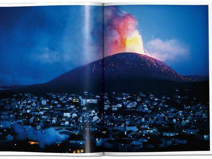 El volcán islandés Eldfell, en 1973, en el libro de Taschen sobre los fondos de la revista 'National Geographic'.