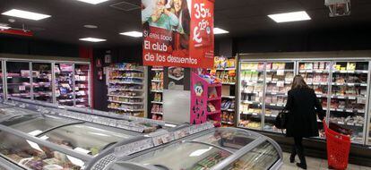 Supermercado Eroski City en Madrid. 