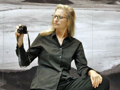 Annie Leibovitz, en su visita a PhotoEspa&ntilde;a en 2009.