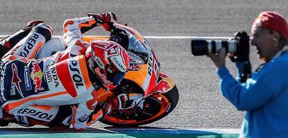 Marc Márquez, en el circuito de Jerez.