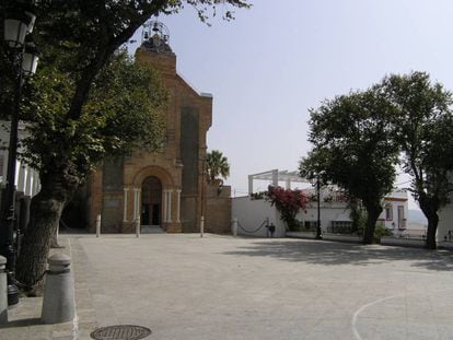 Una plaza de Benalup, localidad de donde eran muchos de los estafados. 