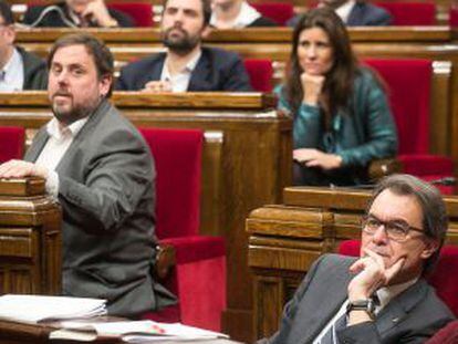 Sessi&oacute; al parlament catal&agrave;.