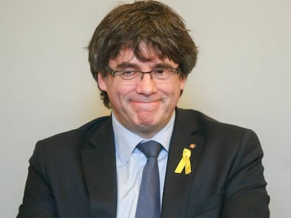 Carles Puigdemont, aquest dimecres a Brussel&middot;les.