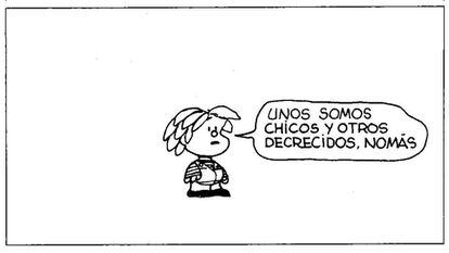 Viñeta cómica de 'Mafalda'.