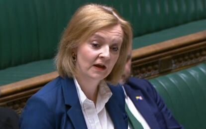 The UK Foreign Secretary, Liz Truss, announced this Tuesday in the House of Commons the law that will unilaterally modify part of the Northern Ireland Protocol.