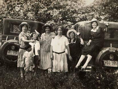 Españolas en Canton (Ohio), uno de los lugares donde se concentró la emigración, hacia 1930.
