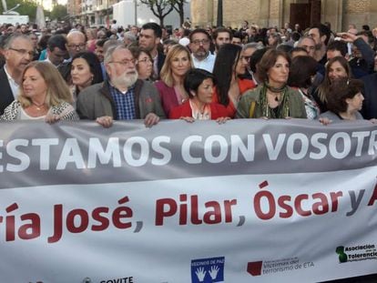 Concentración de apoyo a los guardias civiles agredidos en Alsasua.
 
 