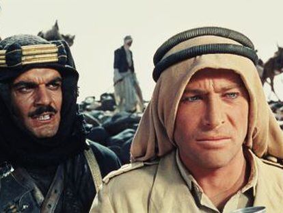 Fotograma de &#039;Lawrence de Arabia&#039;, con Omar Sharif y Peter O&#039;Toole.