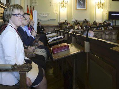Ángela Bachiller se convierte en la primera concejal con síndrome de Down