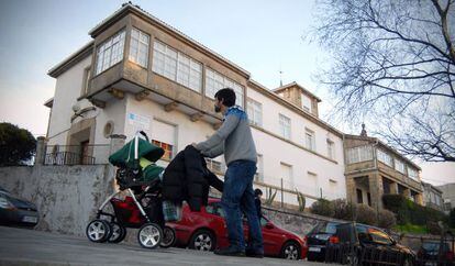 Exterior del centro de menores de Ferrol donde la Xunta ha internado a dos niños autistas.