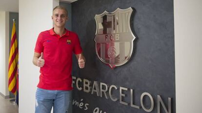 Jasper Cillessen, en las instalaciones del Barcelona.