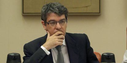 Álvaro Nadal, ministro de Energía, en el Congreso de los Diputados el miércoles.
