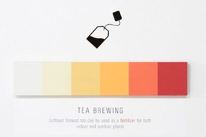 El proyecto Shades of Change de la artista de Nueva Orleans Marin Dearie cuenta pequeñas historias en forma de transición cromática. Aquí: cómo cambia el color de uan taza de té, en tonos de Pantone.
