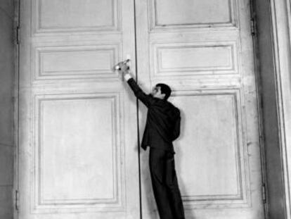 Fotograma de &#039;El proceso&iexcl;, de Franz Kafka, relato adaptado por Orson Welles.