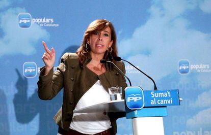 Alicia Sánchez-Camacho, presidenta del PP en Cataluña.