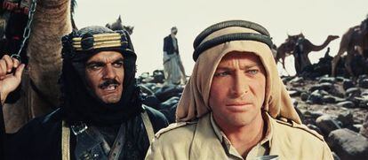 Fotograma de 'Lawrence de Arabia', con Omar Sharif y Peter O'Toole.