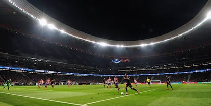 Partido de la Champions League de la pasada temporada en el Metropolitano. 