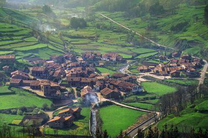El pueblo de Carmona, en Cantabria. 