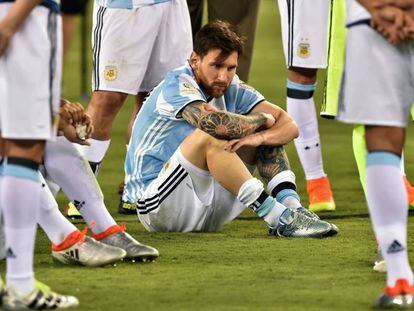 Lionel Messi, tras perder la final de la Copa América Centenario.