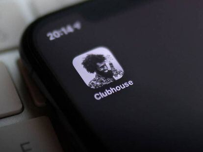 Aplicación de Clubhouse en iPhone.