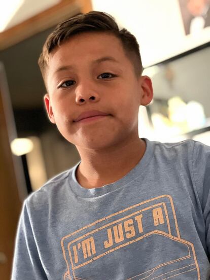 Jayce Carmelo Luevanos, 10 anos. Texas é uma área de alta imigração latina e Robb College é uma amostra clara da população de Uvalde.