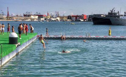 Nueva piscina natural en La Marina de Valencia