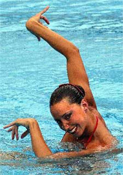La española ha sido tercera en los primeros ejercicios libres de natación sincronizada.