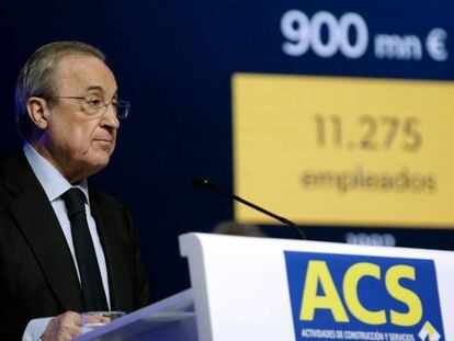El presidente de ACS, Florentino Pérez. 