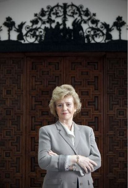Soledad Becerril, el pasado 14 en la sede del Defensor del Pueblo.