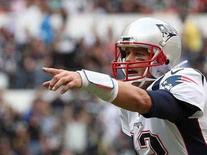 Brady, durante el partido en M&eacute;xico. 