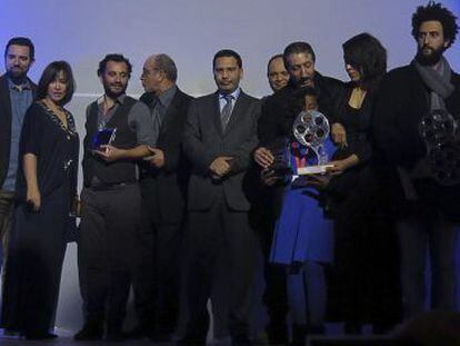 Los ganadores del Festival Nacional de Cine de T&aacute;nger. 