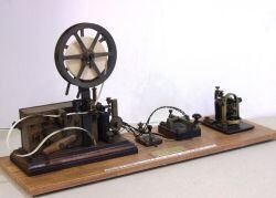 Estación telegráfica que usaba el sistema morse y que formará parte de la exposición.