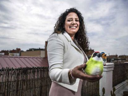 Patricia Zurita, directora ejecutiva de BirdLife Internacional, en la terraza de la sede de la organización en Madrid.