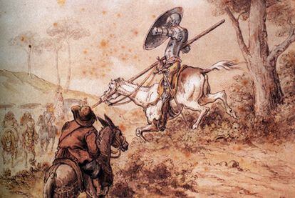 Dibujo del <i>Quijote</i> de Gustave Doré (Estrasburgo, 1832-París, 1883), Museo de Arte Moderno y Contemporáneo de Estrasburgo.