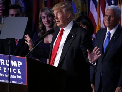 El president electe, Donald Trump, amb el vicepresident Mike Pence.