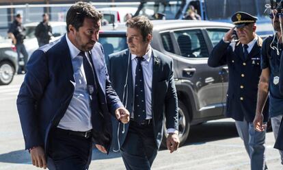 Matteo Salvini, a Gènova dissabte.
