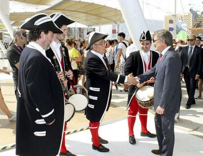 El president de la Generalitat, Artur Mas, a l'Exposició Universal de Milà.