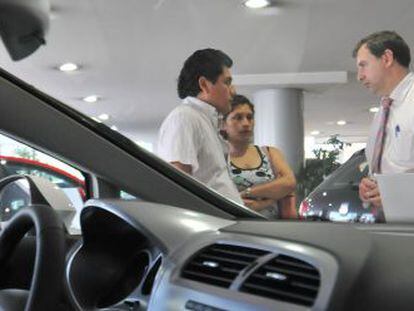 Un concesionario de coches en Madrid. 