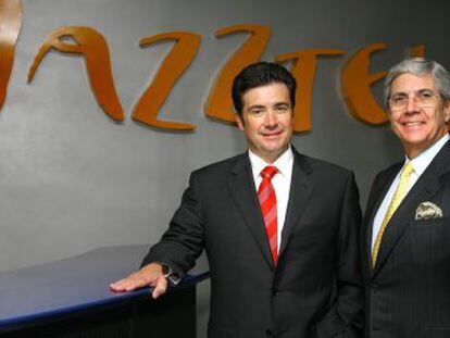 Jos&eacute; Miguel Garc&iacute;a y Leopoldo Fern&aacute;ndez Pujals, consejero delegado y presidente de Jazztel respectivamente.