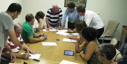La sede del PSOE en Alcalá de Henares, en julio pasado.
