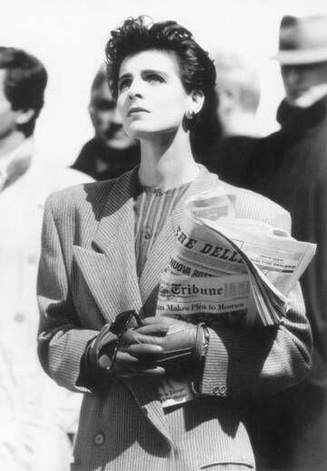 La modelo Antonia Dell'Ate en una campaña de Giorgio Armani de 1984.