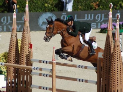 Imagen del campeonato de saltos en el Club de Polo de Barcelona.