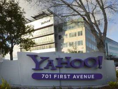 La fachada de la sede corporativa de Yahoo! en Sunnyvale, California, Estados Unidos. EFE/Archivo
