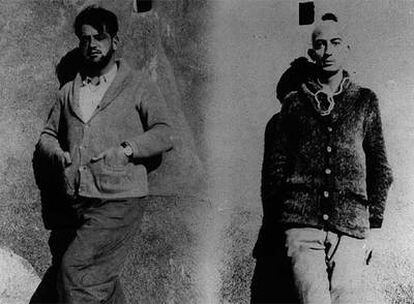 Luis Buñuel (izquierda) y Salvador Dalí en una fotografía de juventud.